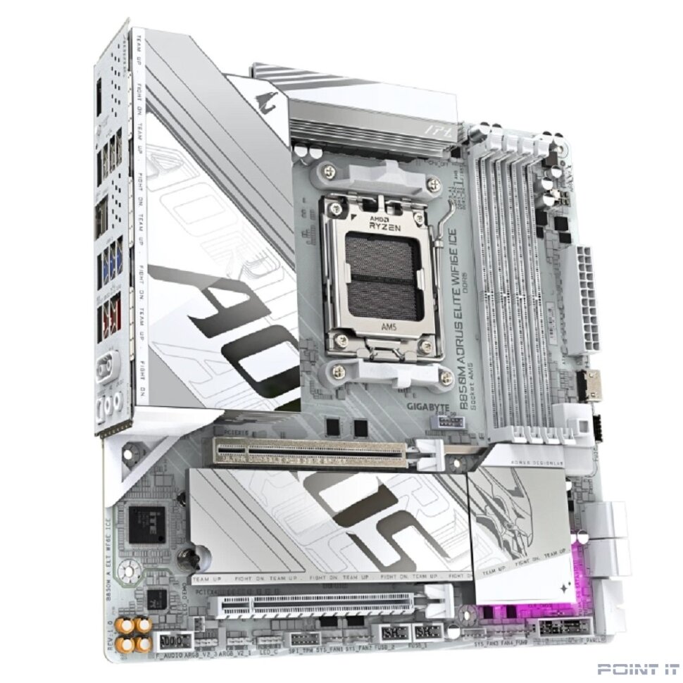 Материнская плата Gigabyte B850M AORUS ELITE WIFI6E ICE, RTL