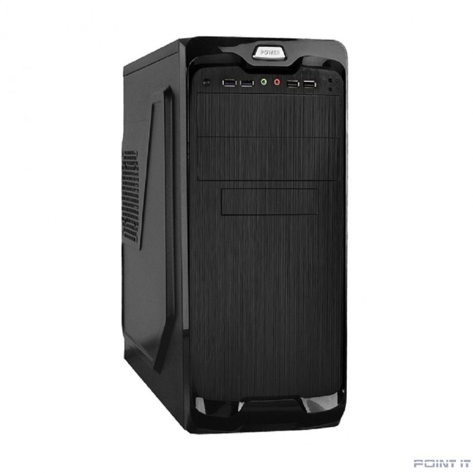 Exegate EX269438RUS Корпус Miditower UN-604 Black, ATX, <UN500, 120mm> 2*USB+2*USB3.0, Audio