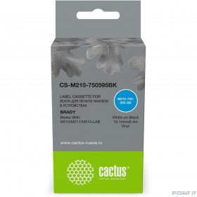 Картридж ленточный Cactus CS-M210-750595BK M210-750-595-BK для Brady M210/M211/M210-LAB