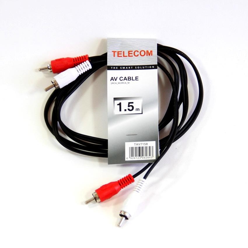 Кабель AUDIO 2RCA/2RCA 1.5M TAV7158-1.5M TELECOM