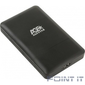 AgeStar 3UBCP3 (BLACK) USB 3.0 Внешний корпус 2.5&quot; SATAIII HDD/SSD USB 3.0, пластик, черный, безвинтовая конструкция