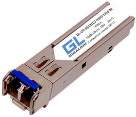 Модуль GIGALINK SFP, 1Гбит/c, два волокна MM, 2xLC, 1310 нм, 12 дБ (до 2 км) (GL-12GT2)
