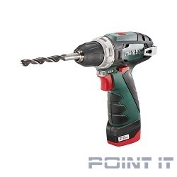 Metabo PowerMaxx BS Безударная дрель-шуруповерт [600080500] { 10.8В 2х2.0,LC40,патр.,кейс, вес 0.8 кг }