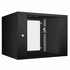 					Cabeus WSC-05D-9U55/45-BK Шкаф телекоммуникационный настенный 19 9U, серия LIGHT разборный, дверь стекло, цвет черный				 