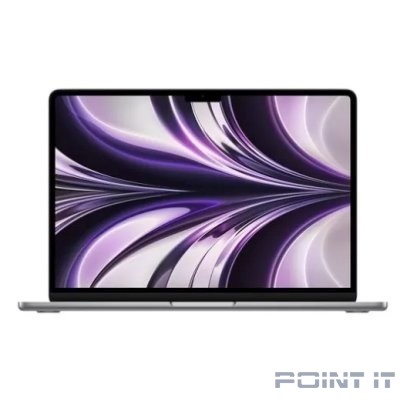 Ноутбук Apple MacBook Air 13 Mid 2022 [MLXX3RU/A] (КЛАВ.РУС.ГРАВ.) Space Gray 13.6" Liquid Retina {(2560x1600) M2 8C CPU 10C GPU/8GB/512GB SSD} (РФ)