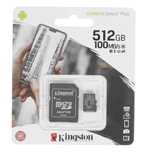 Карта памяти MICRO SDXC 512GB UHS-I SDCS2/512GB KINGSTON