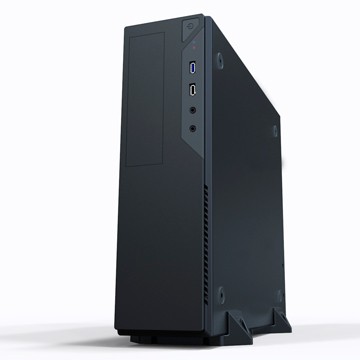 Slim Case Powerman EL501 Blackr PM-300ATX 2*USB 3.0,HD,Audio mATX, miniATX