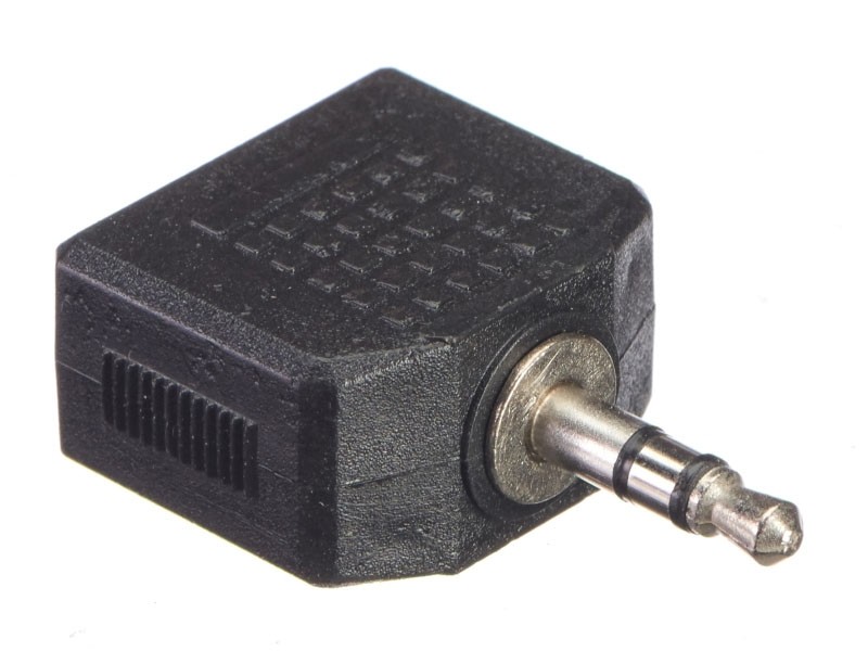 Переходник 2 гнезда 3,5 - штекер 3,5 стерео, NETKO Optima