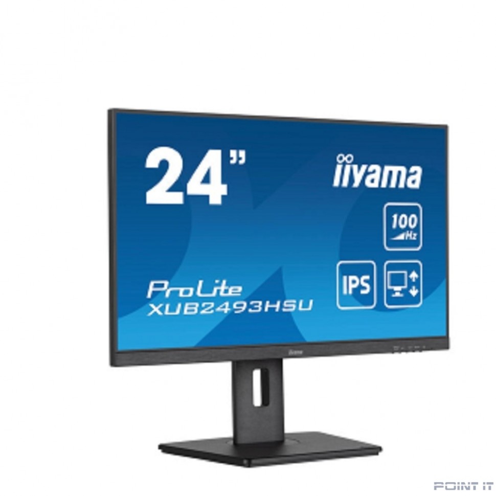 Монитор LCD IIYAMA 23.8" XUB2493HSU-B6 {IPS 1920x1080 100Hz 1ms HDMI DisplayPort USB M/M Pivot HAS}