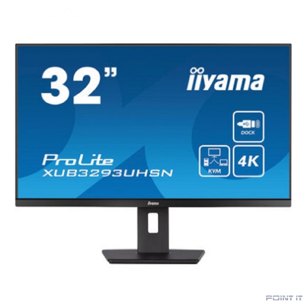 Монитор LCD IIYAMA 31.5" XUB3293UHSN-B5 {IPS 3840x2160 60Hz 4ms 350cd HDMI DisplayPort USB M/M HAS}