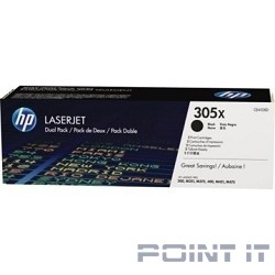 HP CE410XD Картридж ,Black{CLJ Pro 300 Color M351 /Pro 400 Color M451/Pro 300 Color MFP M375/Pro 400 Color MFP M475, Black, (Dual Pack)}