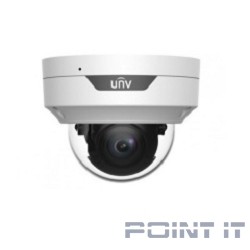 Uniview IPC3532LB-ADZK-G-RU Видеокамера IP купольная антивандальная, 1/2.7" 2 Мп КМОП @ 30 к/с, ИК-подсветка до 40м., 0.005 Лк @F1.6, объектив 2.8-12.0 мм моторизованный с автофокусировкой, WDR, 2D/3D