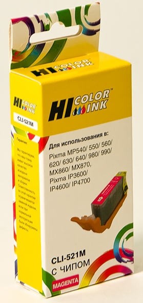 Картридж Hi-Black (HB-CLI-521M) для Canon PIXMA iP3600/iP4600/MP540, M