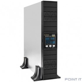 Exegate EX293050RUS ИБП On-line ExeGate PowerExpert ULS-3000.LCD.AVR.1SH.2C13.USB.RS232.SNMP.2U &lt;3000VA/3000W, On-Line, PF=1, LCD, 1*Schuko+2*C13, RS232, USB, SNMP-slot, Rackmount 2U/Tower, металличес