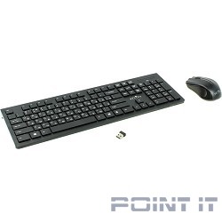 Клавиатура + мышь Oklick 250M Black USB  беспроводная slim [997834]