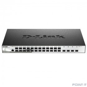 D-Link DGS-1210-28XS/ME/B2A Управляемый L2 коммутатор с 24 портами 100/1000Base-X SFP и 4 портами 10GBase-X SFP+