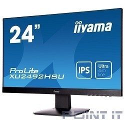 Монитор LCD IIYAMA 23.8&quot; XU2492HSU-B1 (A)черный {IPS LED 1920x1080 5ms 16:9 250cd 178гр/178гр D-Sub HDMI DisplayPort 2Wx2}