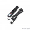PowerCube Ф-удлинитель, PC 7м 5р, черн. 10А, SPG5-7M