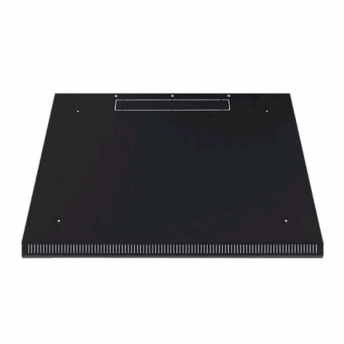 Стандартная сплошная крыша с заглушкой (380х71мм) для кабельного ввода для шкафов серии SZB IT 600x800, цвет черный (RAL 9005