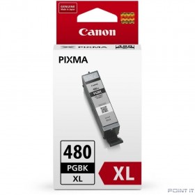 Canon PGI-480XL PGBK 2023C001 Картридж для PIXMA TS6140/TS8140/TS9140/TR8540, 400 стр. пигментный чёрный