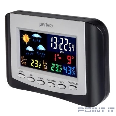 Perfeo Часы-метеостанция "Color+", (PF-S3332BS)