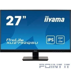 Монитор LCD Iiyama 27'' XU2792QSU-B1 {IPS 2560х1440 350cd 178/178 1000:1 5ms D-Sub DVI HDMI DisplayPort USB-Hub}