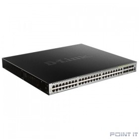 D-Link DGS-3630-52PC/A2ASI PROJ Управляемый L3 PoE-коммутатор, стек, 44x1000Base-T, 4x10GBase-X SFP+, 4xCombo 1000Base-T/SFP, ПО SI