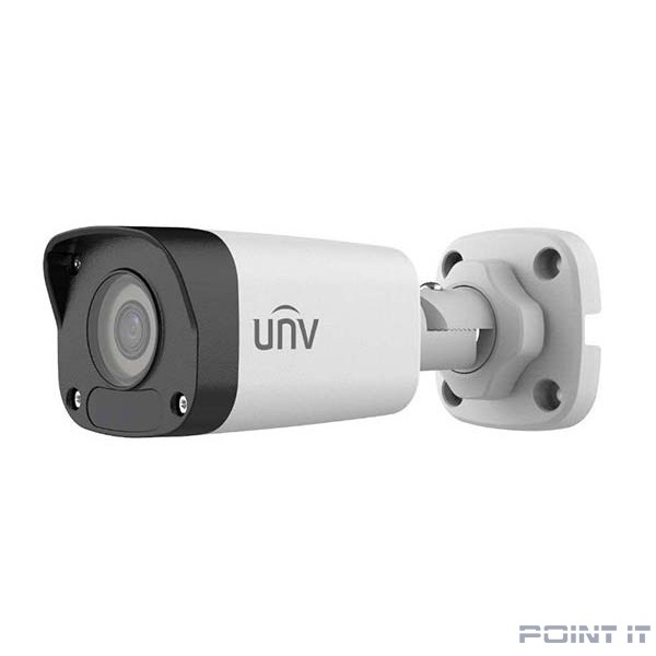 Uniview IPC2122LB-SF40-A Видеокамера IP цилиндрическая, 1/2.8" 2 Мп КМОП @ 30 к/с, ИК-подсветка до 30м., 0.01 Лк @F2.0, объектив 4.0 мм, DWDR, 2D/3D DNR, Ultra 265, H.265, H.264, 2 потока, детекция дв