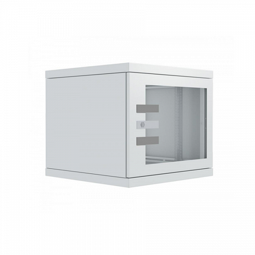 Шкаф настенный 19-дюймовый (19), серия Z-BOX, 6U, 365x600х600мм (ВхШхГ), со стеклянной дверью, с открывающимися стенками, без наклеек на дверях, цвет