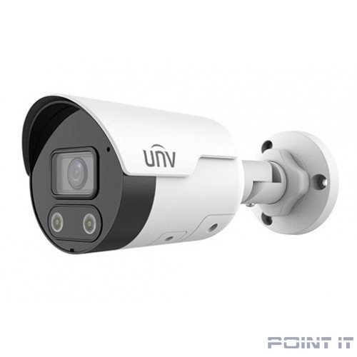 Uniview IPC2122LE-ADF40KMC-WL-RU Видеокамера IP цилиндрическая, 1/2.8" 2 Мп КМОП @ 30 к/с, ColorHunter, ИК-подсветка и подсветка видимого спектра до 30м., EasyStar 0.003 Лк @F1.6, объектив 4.0 мм, WDR
