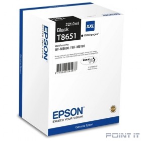 EPSON C13T865140 XXL Картридж сверх повышенной ёмкости для WF-R5190DTW, WF-R5690DTWF (чёрный) (bus)