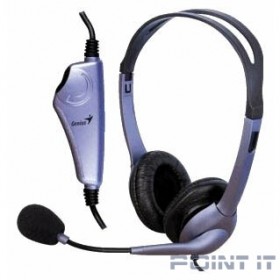 Genius Headset HS-04S, Stereo, 1x mini jack 3.5mm, blue