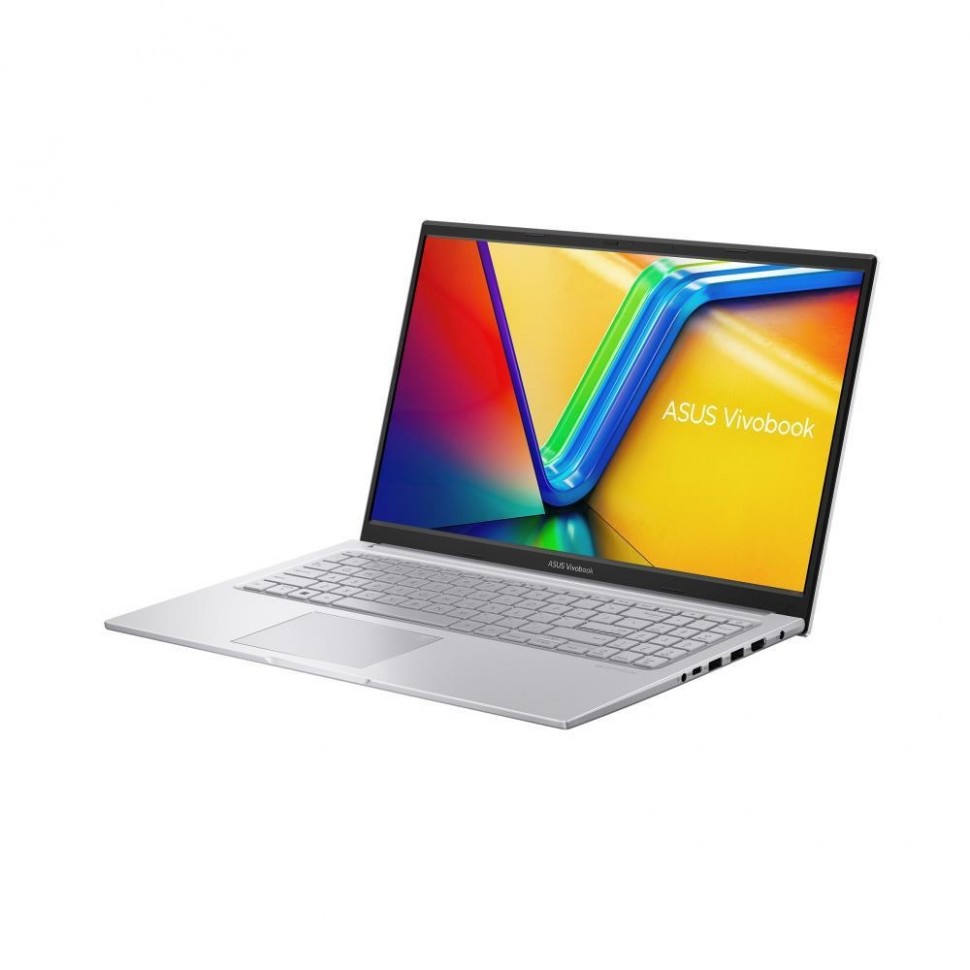 Ноутбук ASUS VivoBook Series X1504VA-NJ435 15.6" 1920x1080/Intel Core i7-1355U/RAM 16Гб/SSD 512Гб/Intel Iris X Graphics/ENG|RUS/DOS серебристый 1.7 кг 90NB10J2-M00LR0