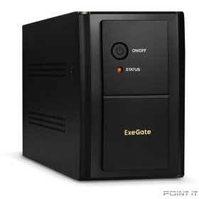 Exegate EX292609RUS ИБП ExeGate SpecialPro UNB-2000.LED.AVR.2SH.RJ.USB &lt;2000VA/1200W, LED, AVR,2*Schuko, RJ45/11, USB, металлический корпус, Black&gt;
