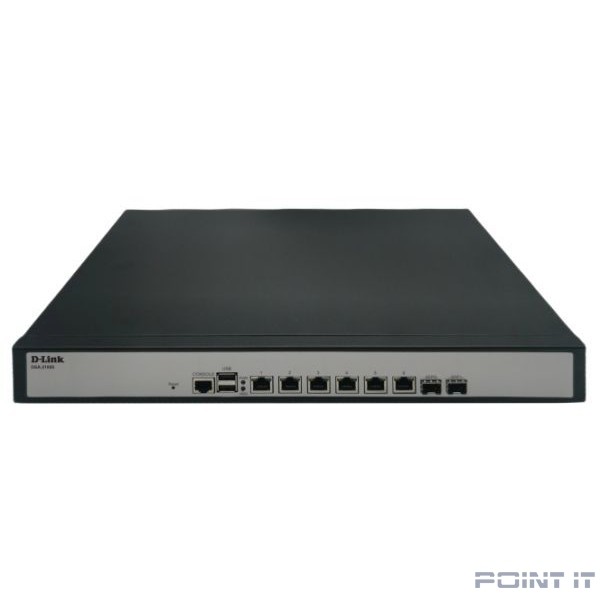 D-Link DSA-2108S/A1A Сервисный маршрутизатор с 6 настраиваемыми портами 10/100/1000Base-T и 2 портами 1000Base-X SFP