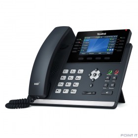 YEALINK SIP-T46U SIP-телефон, цветной экран, 2 порта USB, 16 аккаунтов, BLF, PoE, GigE, без БП