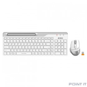 Клавиатура + мышь A4Tech Fstyler FB2535C клав:белый/серый мышь:белый/серый USB беспроводная Bluetoot