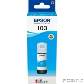 EPSON C13T00S24A  Контейнер 103  с голубыми чернилами для L1110/L3100/3101/3110/3150/3151, 65 мл.(cons ink)