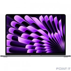 Ноутбук Apple MacBook Air 15 2023 [MQKQ3LL/A] (КЛАВ.РУС.ГРАВ.) Space Grey 15.3&quot; Liquid Retina {(2880x1864) M2 8C CPU 10C GPU/8GB/512GB SSD} (A2941 США)