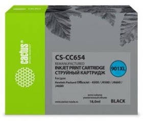 Картридж BLACK NO.901 18ML CS-CC654 CACTUS