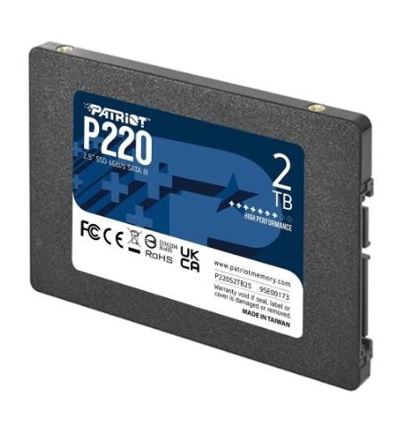 SSD жесткий диск SATA2.5" 2TB P220S2TB25 PATRIOT