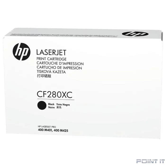 HP Картридж CF280XC 80X лазерный увеличенной емкости (6900 стр) (белая корпоративная коробка)