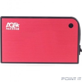 AgeStar 3UB2A14 (RED) Внешний корпус для HDD/SSD AgeStar 3UB2A14 SATA II пластик/алюминий красный 2.5&quot;