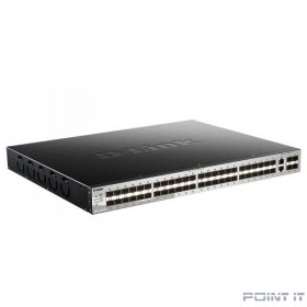 D-Link DGS-3130-54S/B1A PROJ Управляемый L3 стекируемый коммутатор с 48 портами 1000Base-X SFP, 2 портами 10GBase-T и 4 портами 10GBase-X SFP+