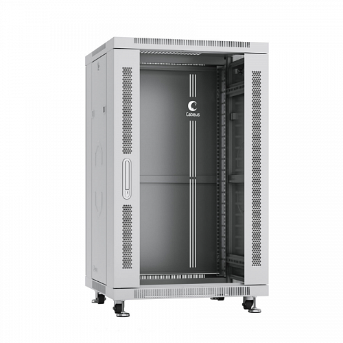 Шкаф монтажный телекоммуникационный 19 напольный для распределительного и серверного оборудования 18U 600x800x988mm (ШхГхВ) пе